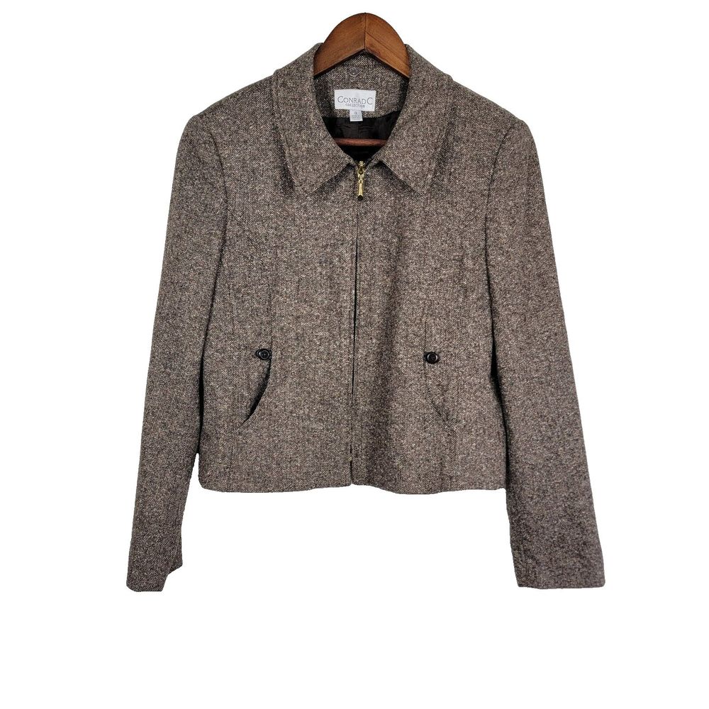 Conrad C Collection‎ Women's Size 10 Brown Blazer Jacket